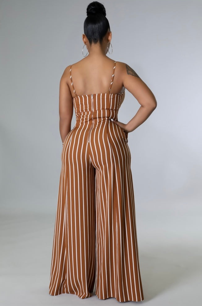Chique Fashions Jumpsuit (Brown)