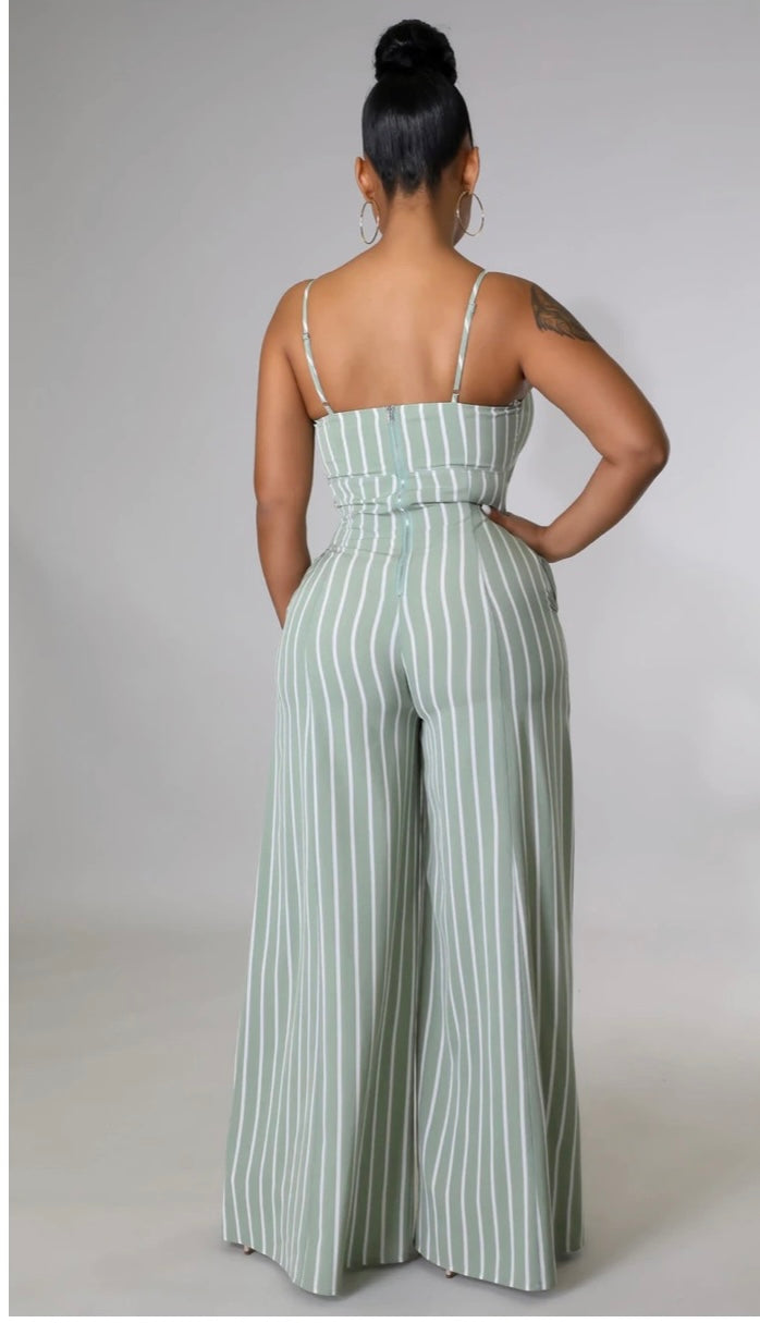Chique Fashions Jumpsuit (SAGE)