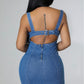 Cut It Out Denim Dress
