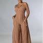 Chique Fashions Jumpsuit (Brown)
