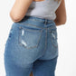 Distressed Bermuda Jeans