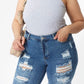 Distressed Bermuda Jeans